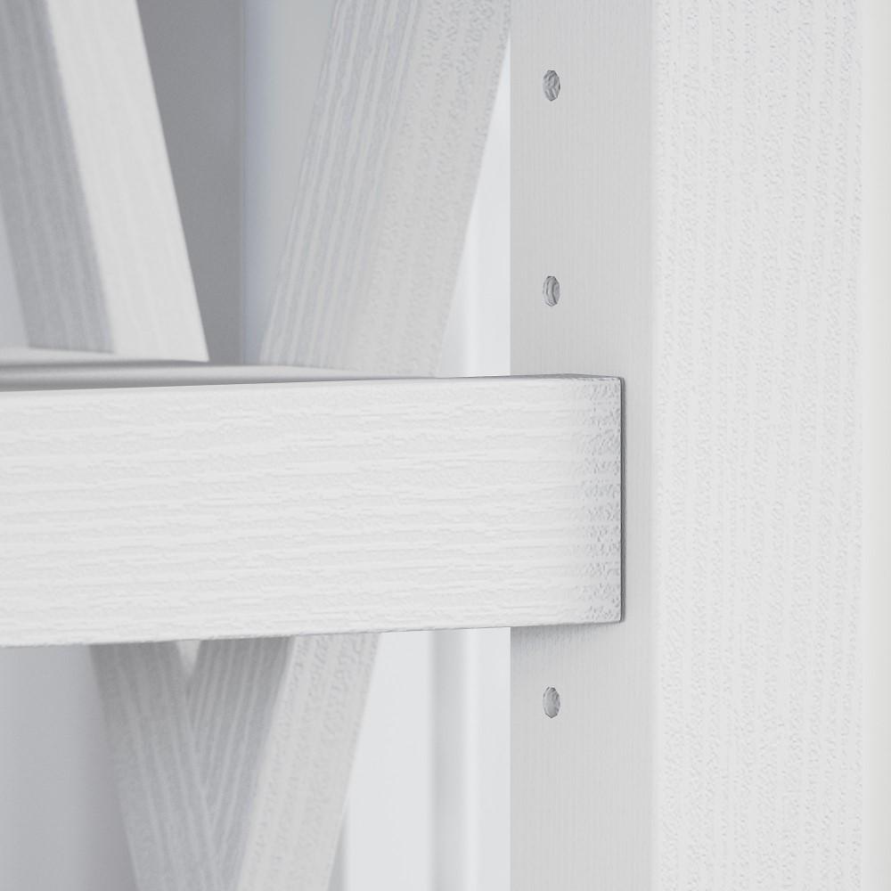 Bush Furniture - Key West 5 Shelf Bookcase in Pure White Oak - KWB132WT-03 veiw 5