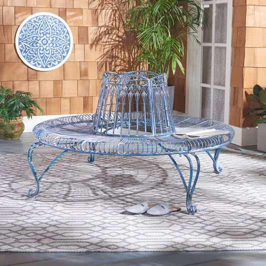 Safavieh - Ally Darling Tree Bench - Mossy Blue - PAT5019C veiw 2
