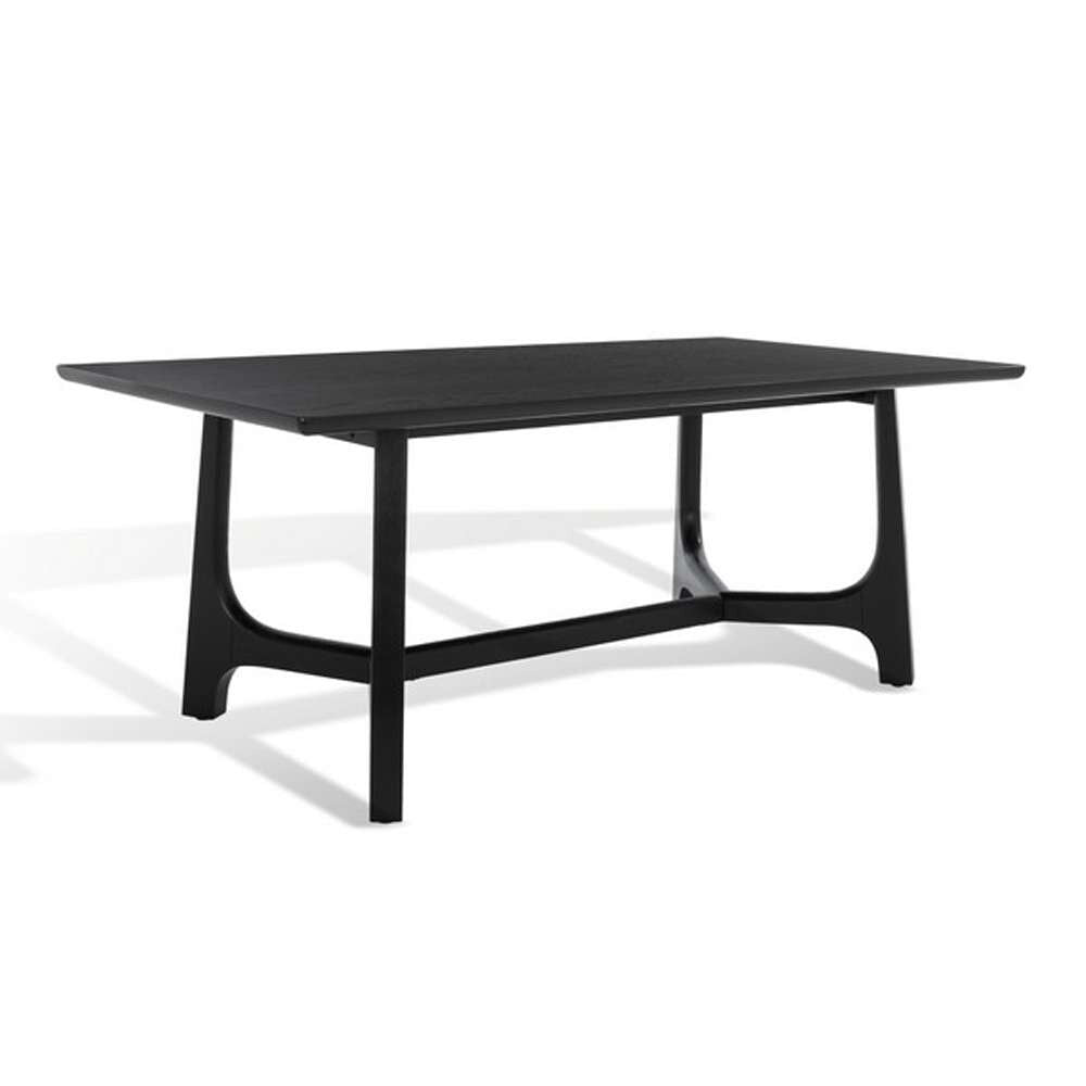 Safavieh - Adelee Wood Rectangle Dining Table Table - Black - SFV2136B veiw 4