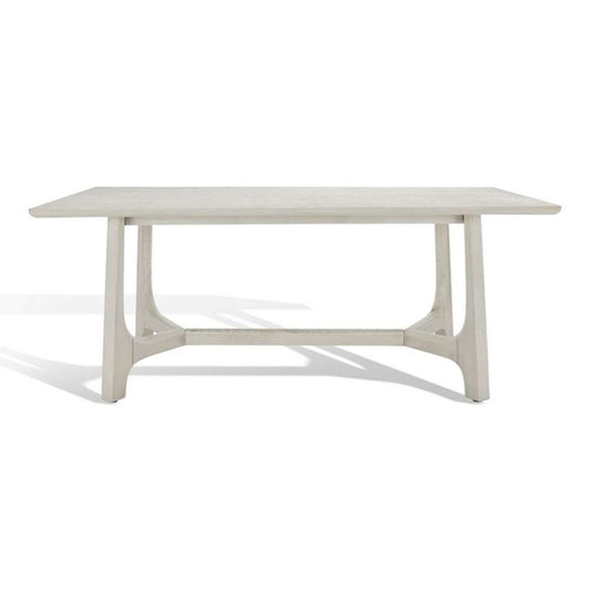 Safavieh - Adelee Wood Rectangle Dining Table Table - White Washed - SFV2136A veiw 2