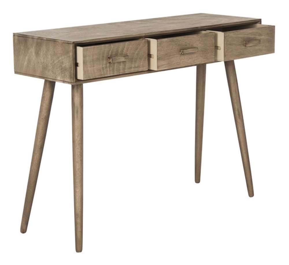 Safavieh - Albus 3 Drawer Console Table - Light Brown - CNS5701B veiw 4