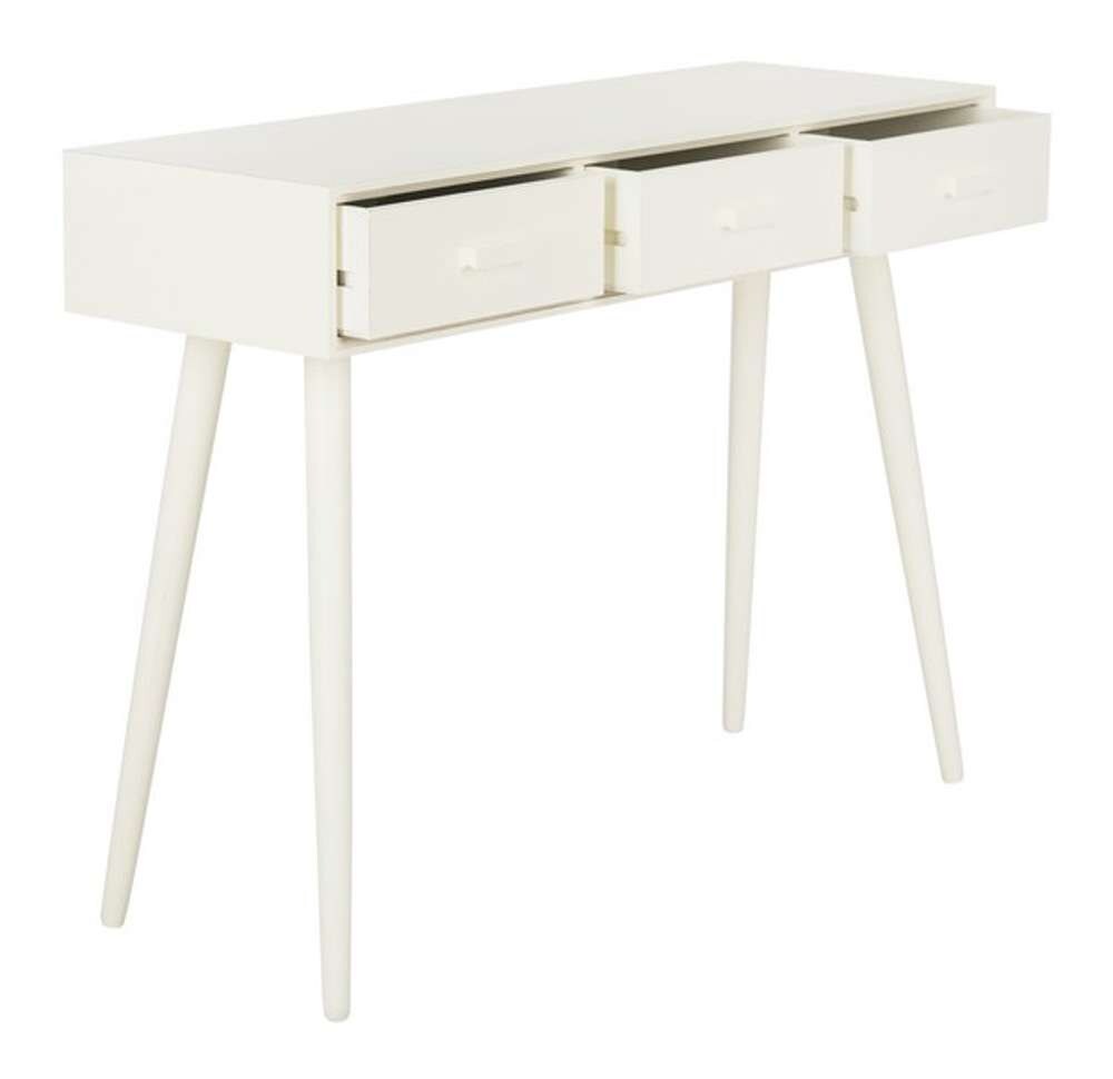 Safavieh - Albus 3 Drawer Console Table - Vintage White - CNS5701A veiw 4