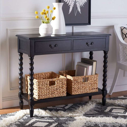 Safavieh - Athena 2 Drawer Console Table - Black - CNS5702B veiw 2