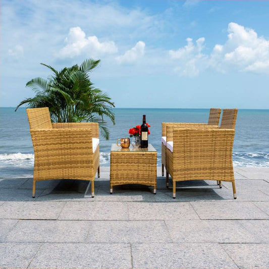 Safavieh - Bandele 4Pc Living Set - Natural - White - PAT7506D veiw 2