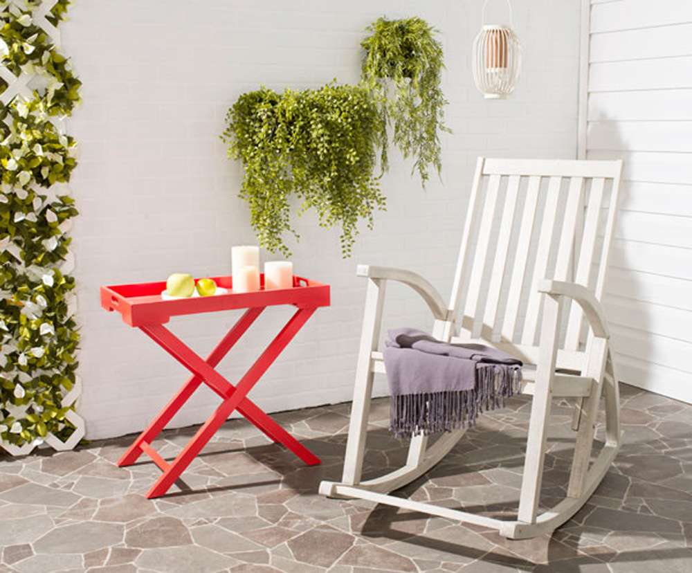 Safavieh - Clayton Rocking Chair - White - PAT7003C veiw 4