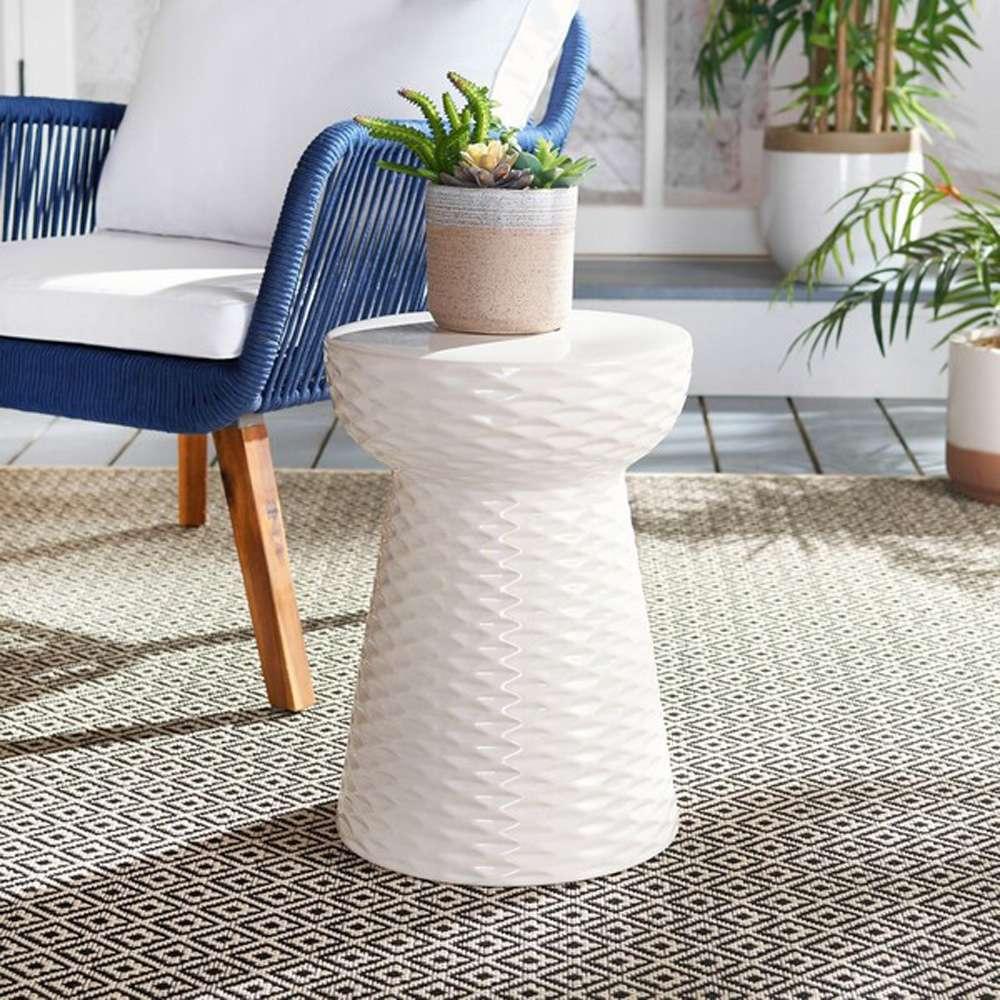 Safavieh - Daphne Garden Stool - Creme - ACS4523B veiw 2