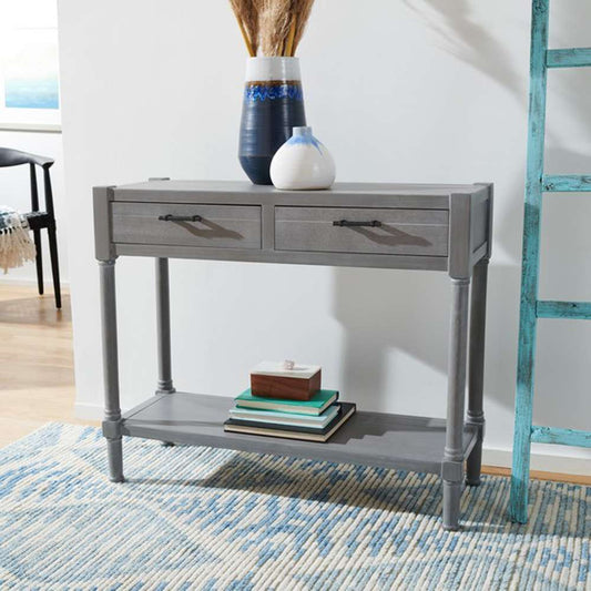 Safavieh - Filbert 2Drw Console Table - White Wash Grey - CNS5716D veiw 2