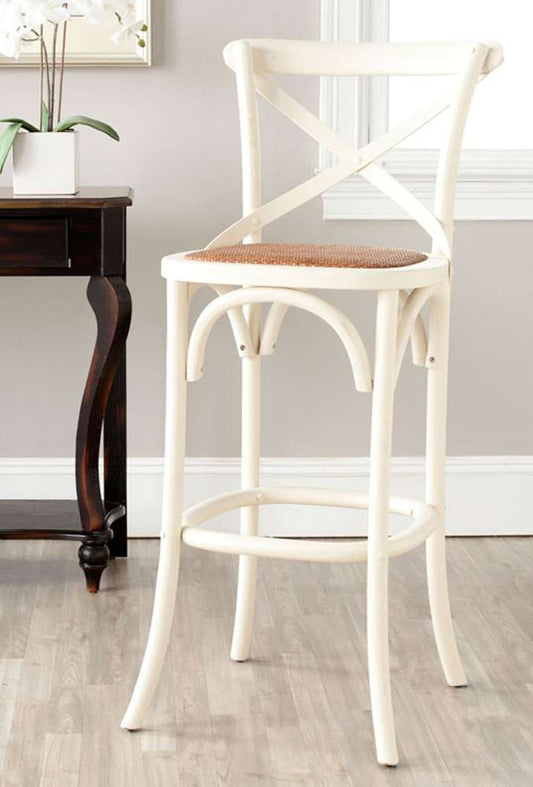 Safavieh - Franklin Barstool - Antique White - AMH9502A veiw 2