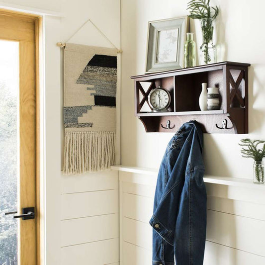 Safavieh - Freya Hanging Strg Wall Rack - Cherry - HAC5703A veiw 2