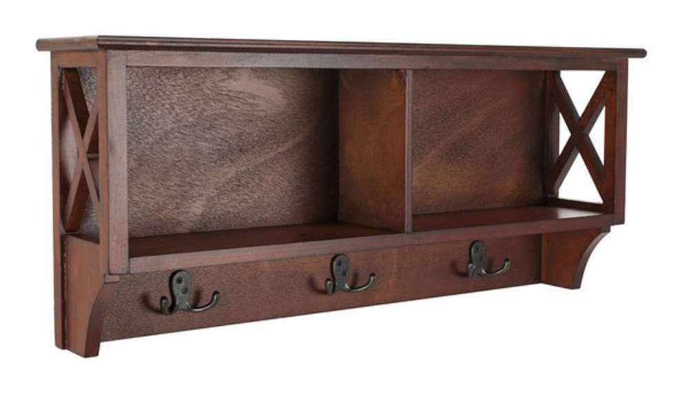 Safavieh - Freya Hanging Strg Wall Rack - Cherry - HAC5703A veiw 3