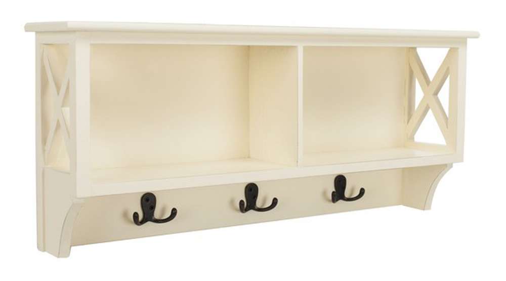 Safavieh - Freya Hanging Strg Wall Rack - White - HAC5703C veiw 3