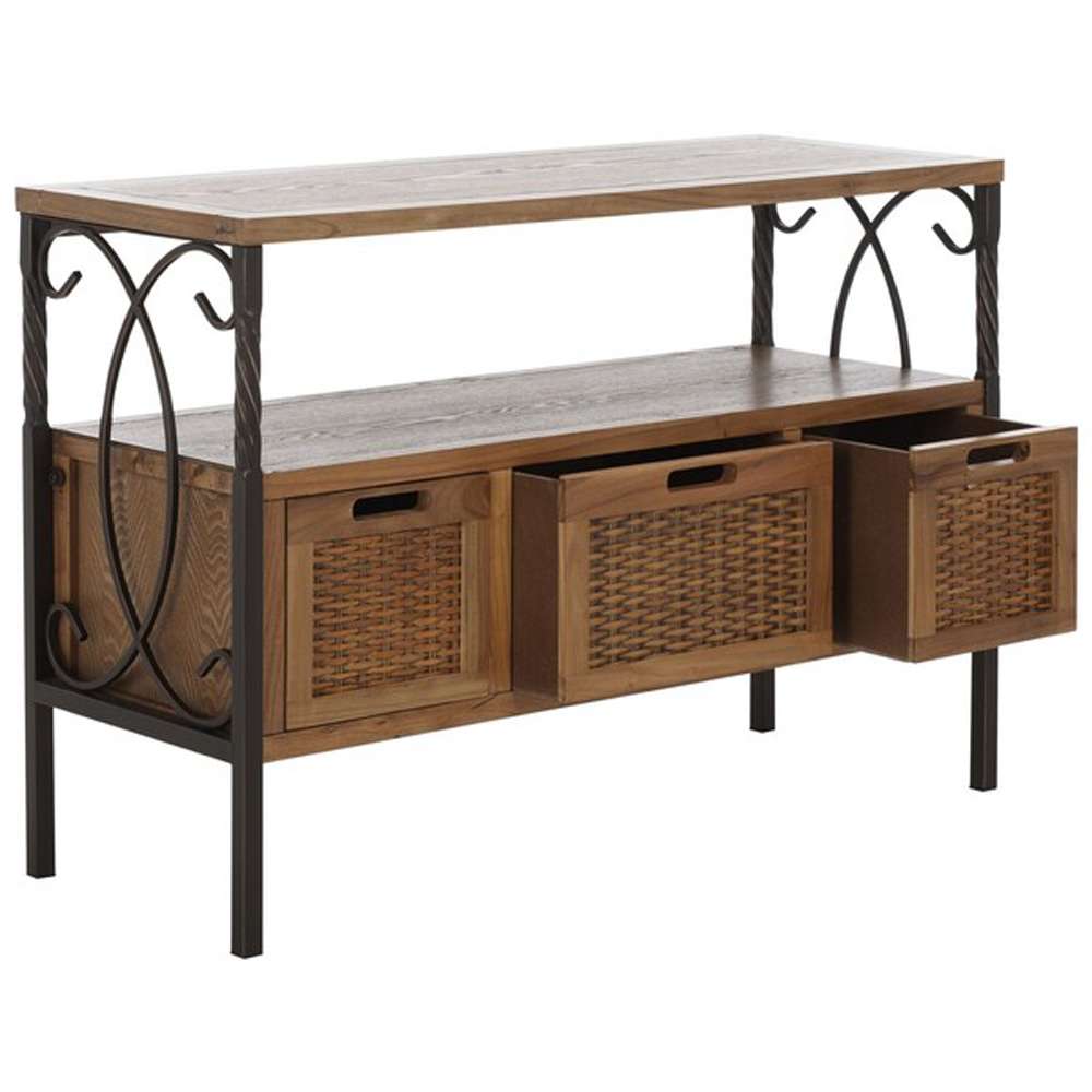 Safavieh - Joshua Media Console - Oak - AMH6532C veiw 4