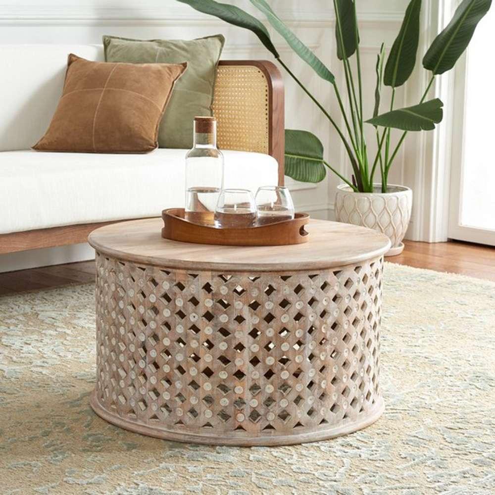 Safavieh - Kyrith Round Coffee Table - Burnt White - COF5301A veiw 2