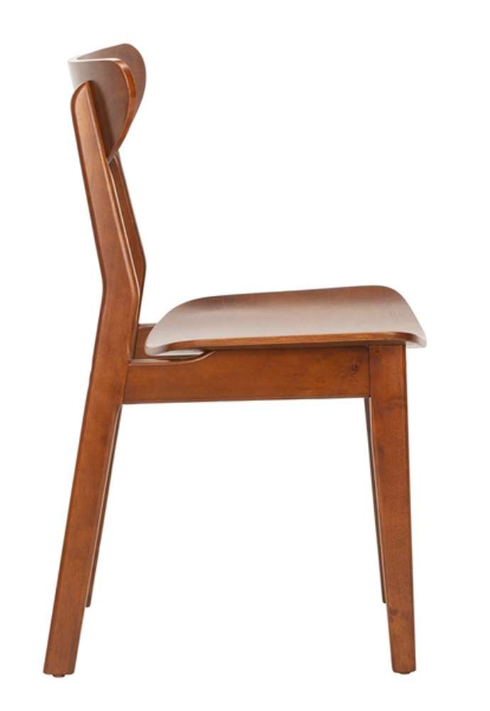 Safavieh - Lucca Retro Dining Chair - Walnut (Set of 2) - DCH1001D-SET2 veiw 4