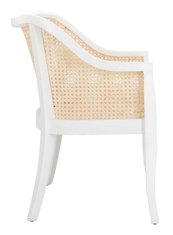Safavieh - Maika Cane Dining Chair - White - Natural - DCH9500B veiw 4