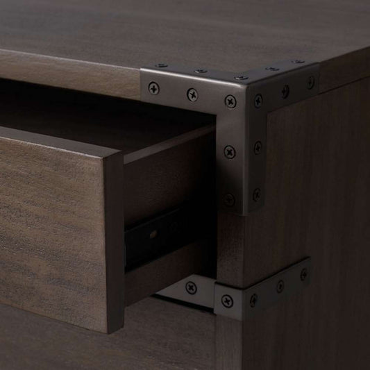 Safavieh - Nisha 3 Drawer Wood Nightstand - Light Brown - SFV7708B veiw 2