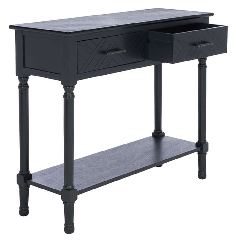 Safavieh - Peyton 2 Drawer Console Table - Black - CNS5704B veiw 4