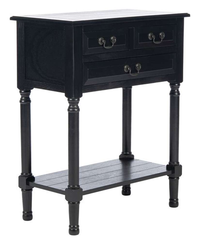 Safavieh - Primrose 3 Dwr Console Table - Black - CNS5707B veiw 4