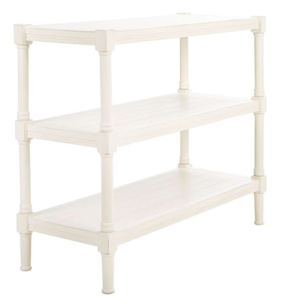 Safavieh - Rafiki 3 Shelf Console - Distressed White - CNS5715A veiw 4