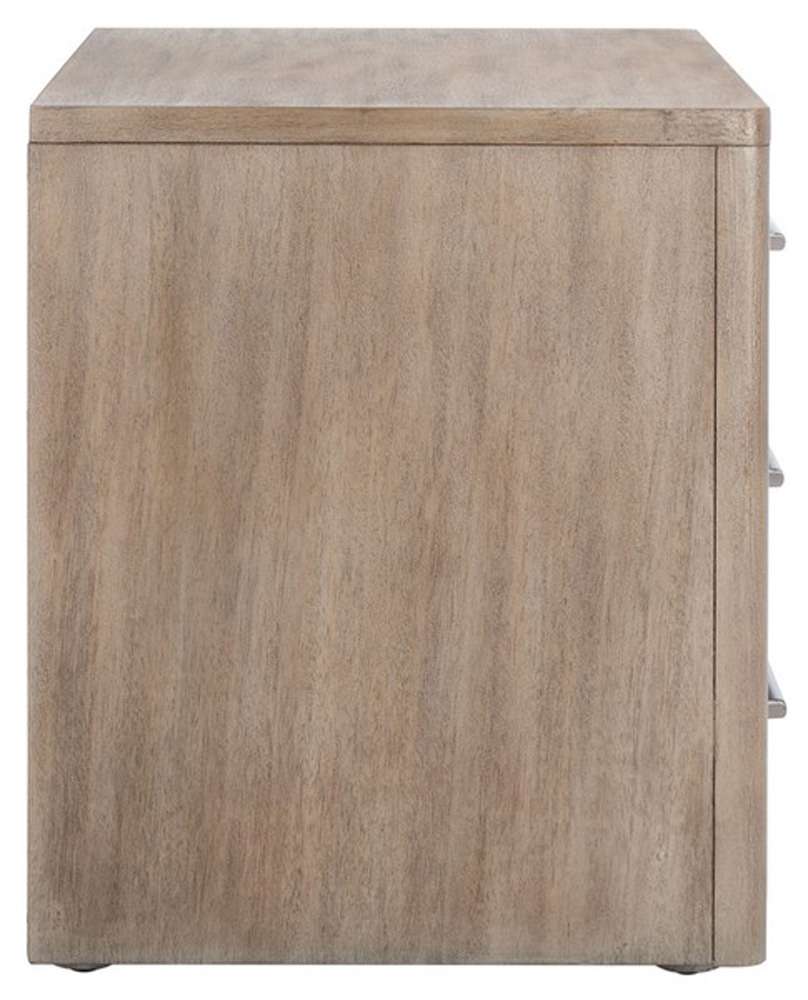 Safavieh - Rosey 3 Drawer Wood Nightstand - Light Brown - SFV7701B veiw 5