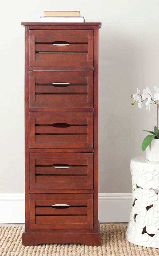 Safavieh - Sarina Cabinet - Dark Cherry - AMH5714D veiw 2