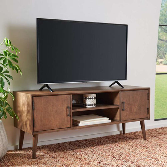 Safavieh - Sorrel Mid - Century Media Stand - Brown - MED5701C veiw 2