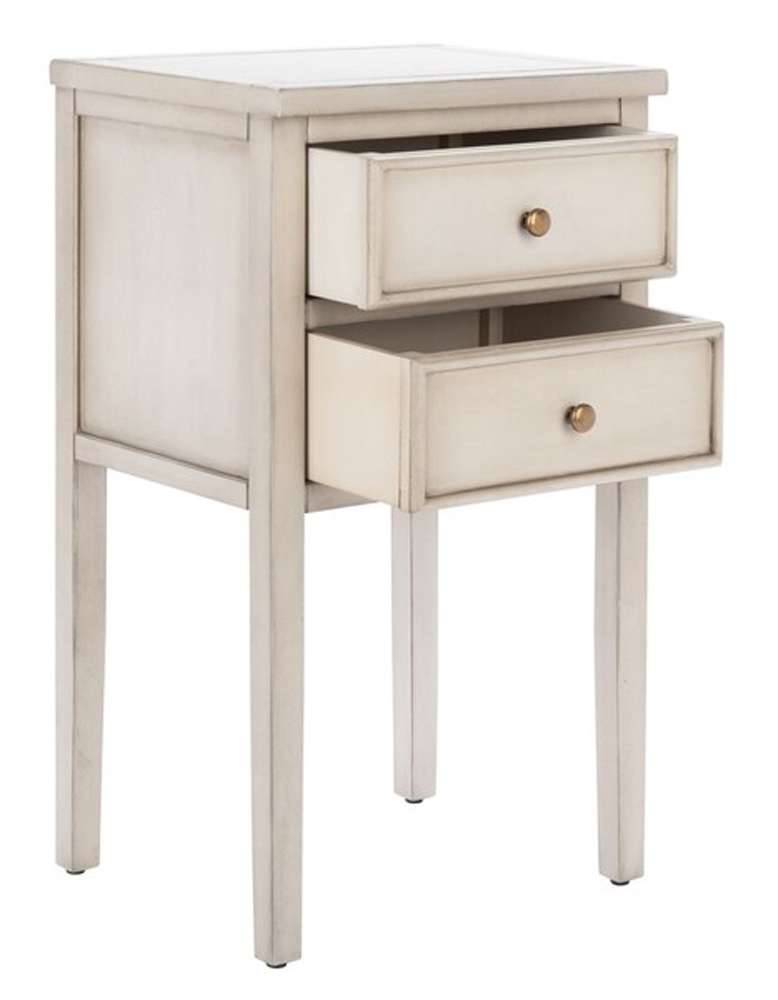 Safavieh - Toby Accent Table W Storage Drwrs - White Birch - AMH6625D veiw 4