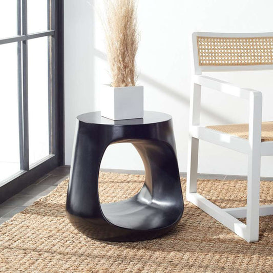 Safavieh - Vikki Concrete Accent Stool - Black - VNN1040C veiw 2