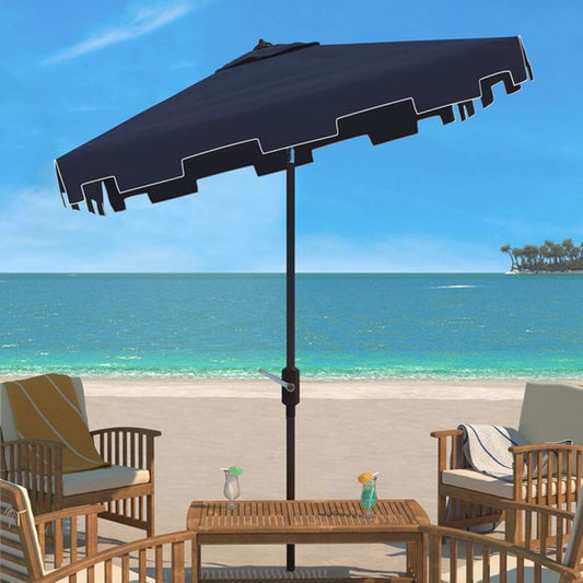 Safavieh - Zimmerman 7.5 Square Umbrella - Navy - White - PAT8400A veiw 2