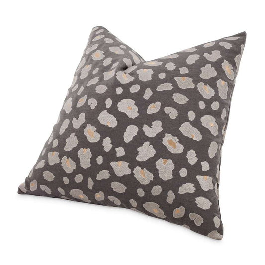 AICO by Michael Amini - Explorer Simba 22in Square Throw Pillow - Charcoal - BCS-DP22-SIMBA-CHR veiw 2