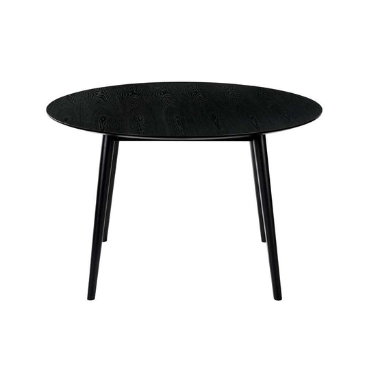 Armen Living - Arcadia 48in Round Dining Table in Black Wood - LCARDIBL48 veiw 2
