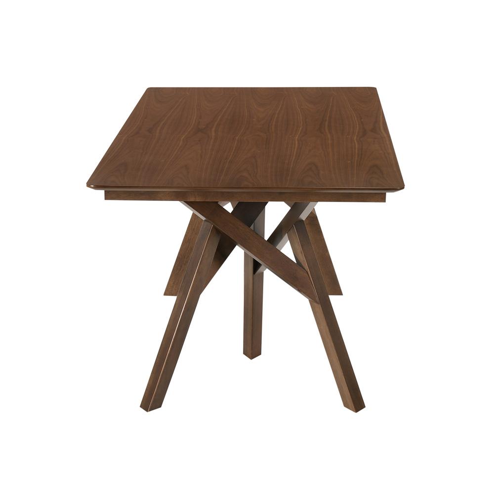 Armen Living - Cortina 79in Mid-Century Modern Walnut Wood Dining Table with Walnut Legs - LCCODIWA veiw 6