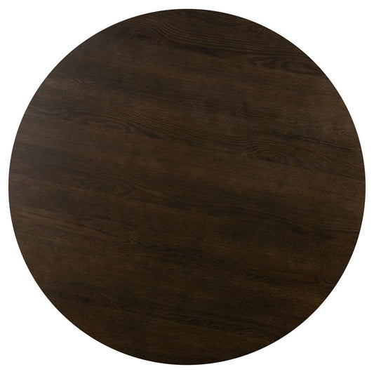 Armen Living - Gatsby Oak and Metal Round Dining Table - LCGTDIOA veiw 2
