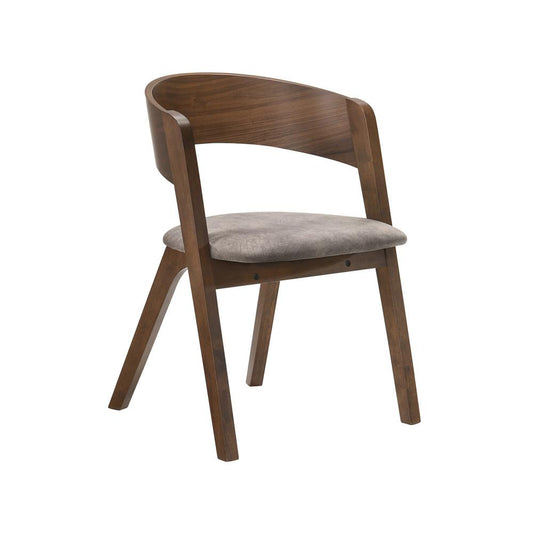 Armen Living - Venus and Jackie 5 Piece Walnut and Marble Round Dining Set - SETVEDIWA5D veiw 2