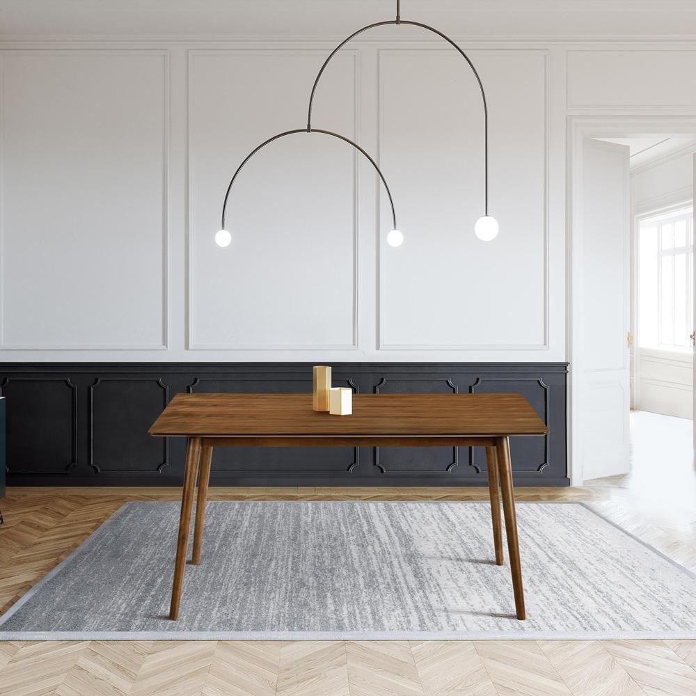 Armen Living - Westmont 59in Rectangular Dining Table in Walnut Wood - LCWEDIWA veiw 6