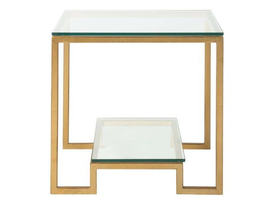 Artistica Home - Metal Designs Bonaire Square End Table - Gold Leaf Finish - 01-2016-957-48 veiw 2