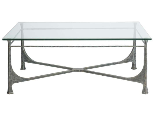 Artistica Home - Metal Designs Bruno Rectangular Cocktail Table - St Laurent finish - 01-2231-945-44 veiw 2