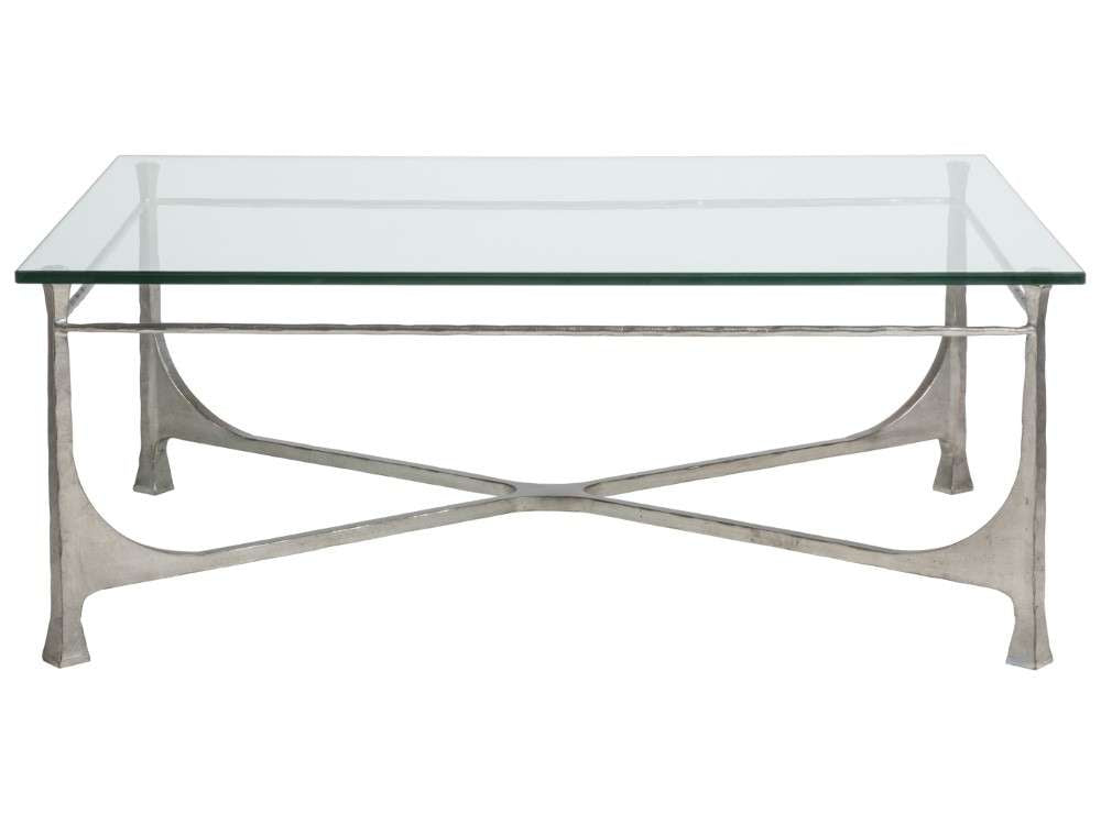 Artistica Home - Metal Designs Bruno Rectangular Cocktail Table - Silver - 01-2231-945-47 veiw 2