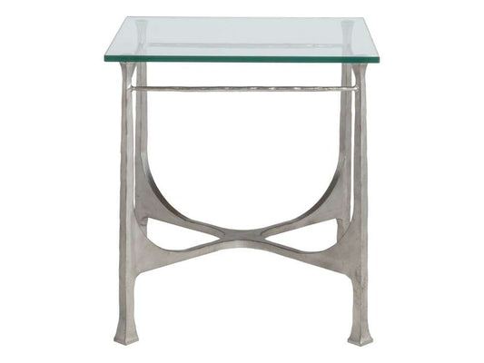 Artistica Home - Metal Designs Bruno Square End Table - Silver - 01-2231-957-47 veiw 2