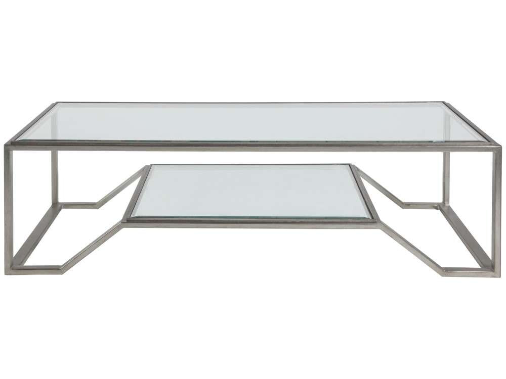 Artistica Home - Metal Designs Byron Rectangular Cocktail Table - Silver - 01-2230-945-47 veiw 3