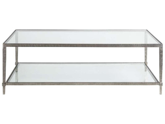 Artistica Home - Metal Designs Claret Rectangular Cocktail Table - Silver - 01-2233-945-47 veiw 2