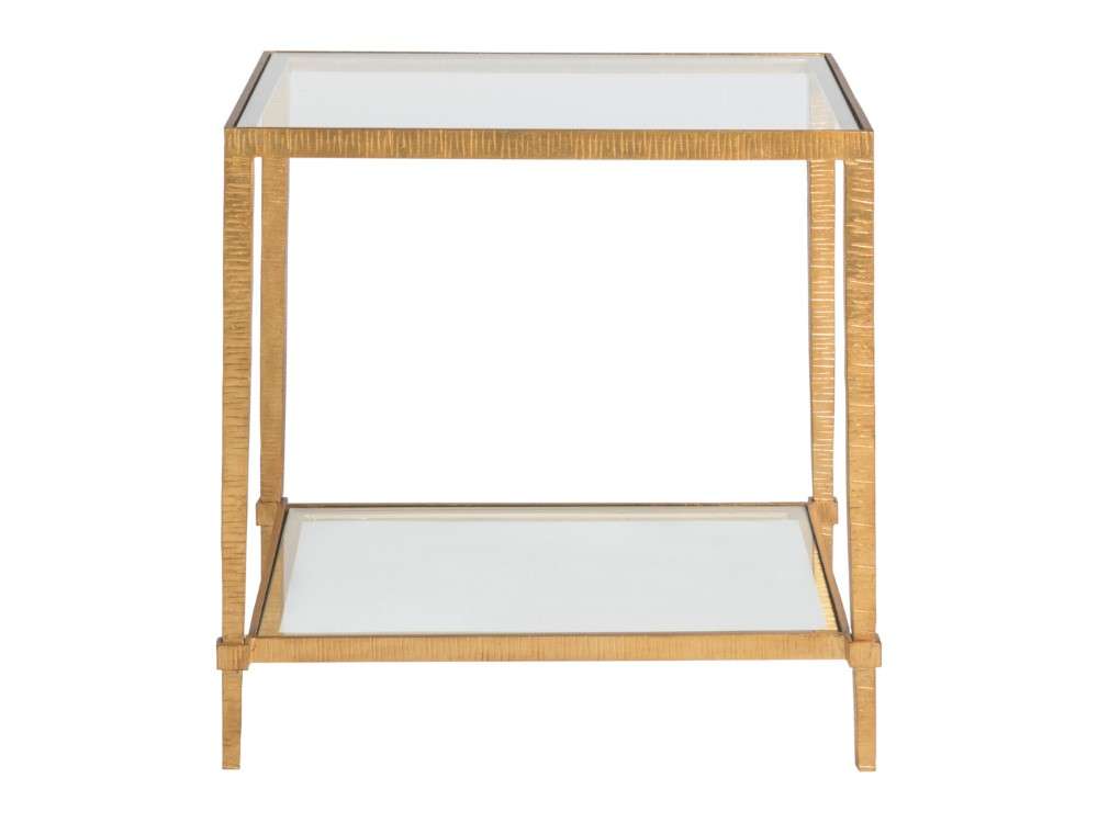 Artistica Home - Metal Designs Claret Rectangular End Table - Gold Leaf - 01-2233-953-48 veiw 2