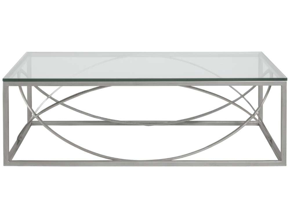 Artistica Home - Metal Designs Ellipse Rectangular Cocktail Table - Argento - 01-2234-945-46 veiw 2