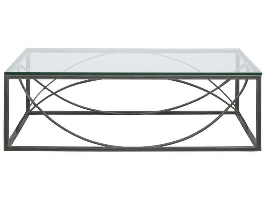 Artistica Home - Metal Designs Ellipse Rectangular Cocktail Table - St Laurent finish - 01-2234-945-44 veiw 2
