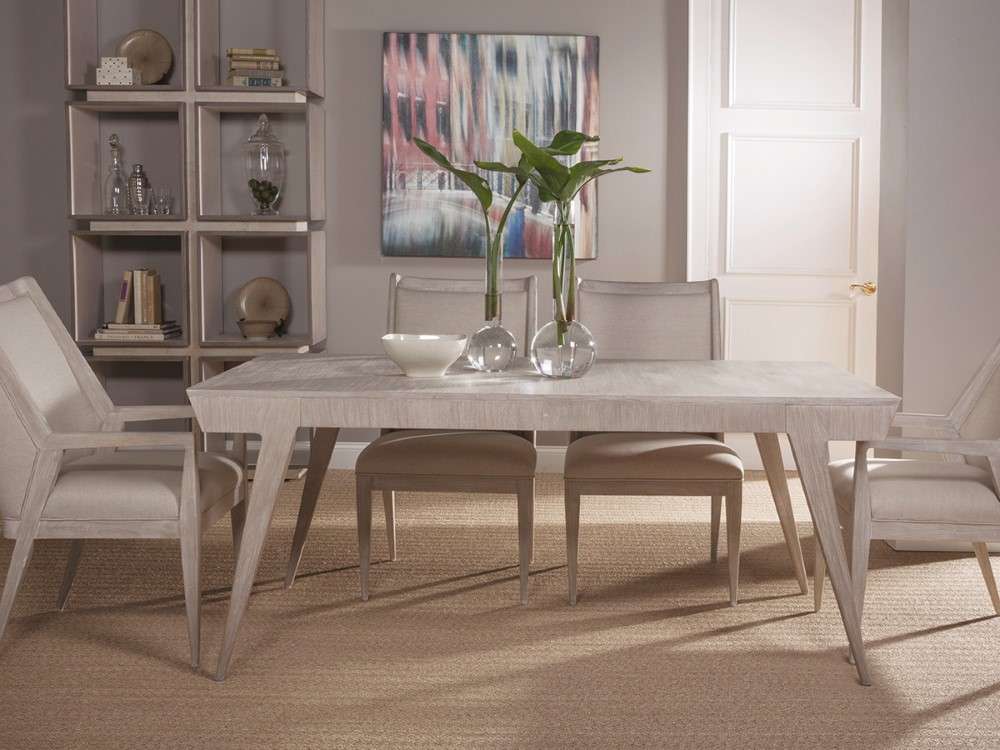 Artistica Home - Cohesion Program Haiku Rectangular Dining Table - Bianco finish - 01-2057-877-40 veiw 3