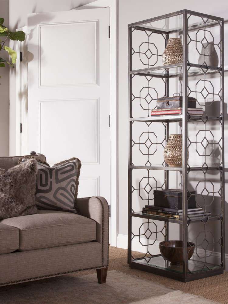 Artistica Home - Metal Designs Honeycomb Slim Etagere - St Laurent finish - 01-2056-990-44 veiw 1