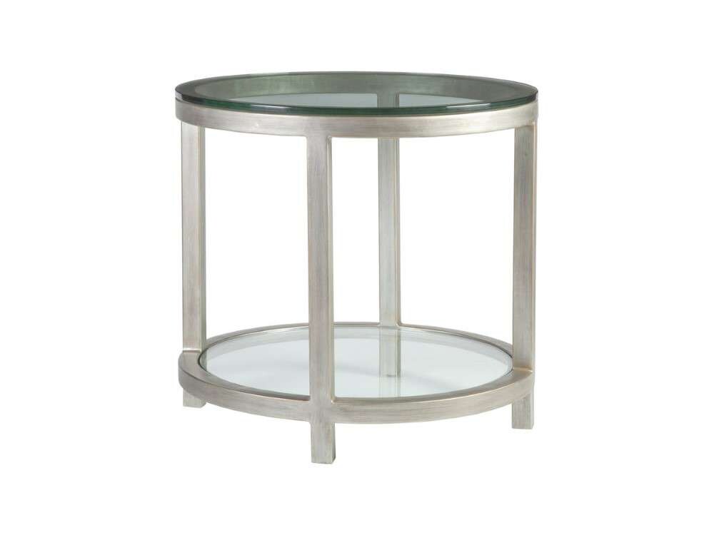 Artistica Home - Metal Designs Per Se Round End Table - Argento - 01-2013-950-46 veiw 1