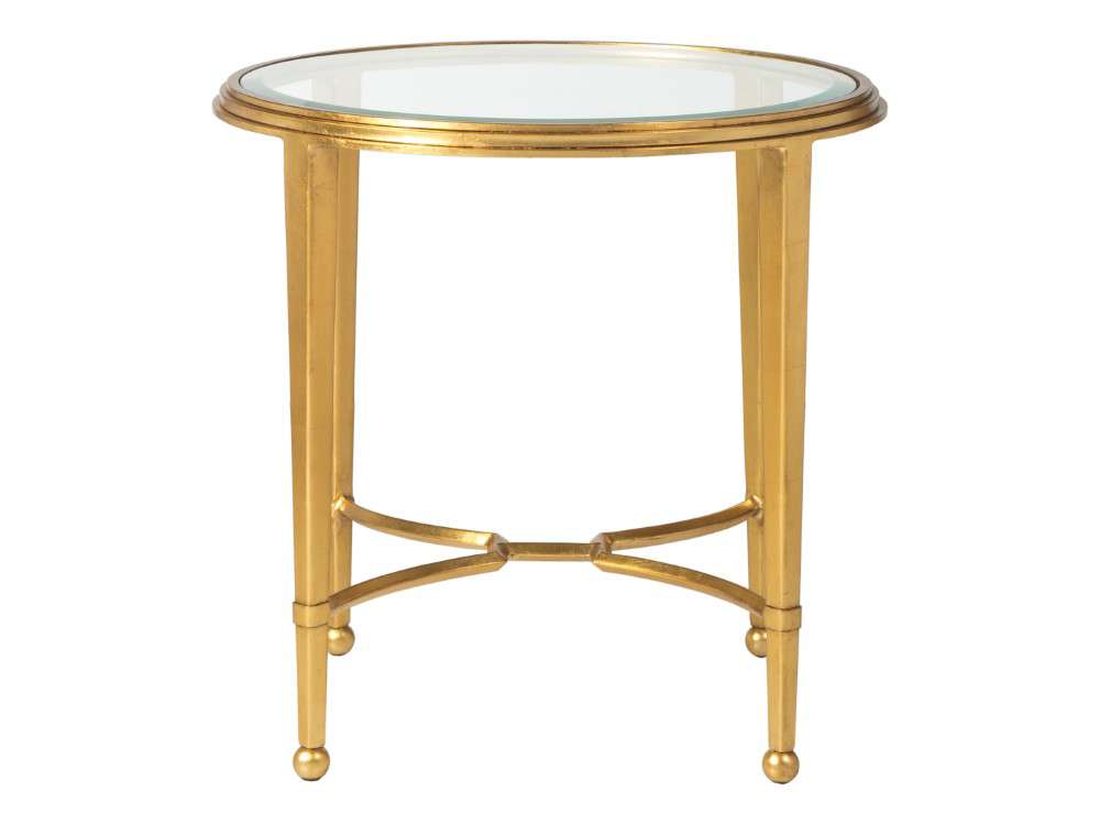 Artistica Home - Metal Designs Sangiovese Round End Table - Gold Leaf Finish - 01-2011-950-48 veiw 1