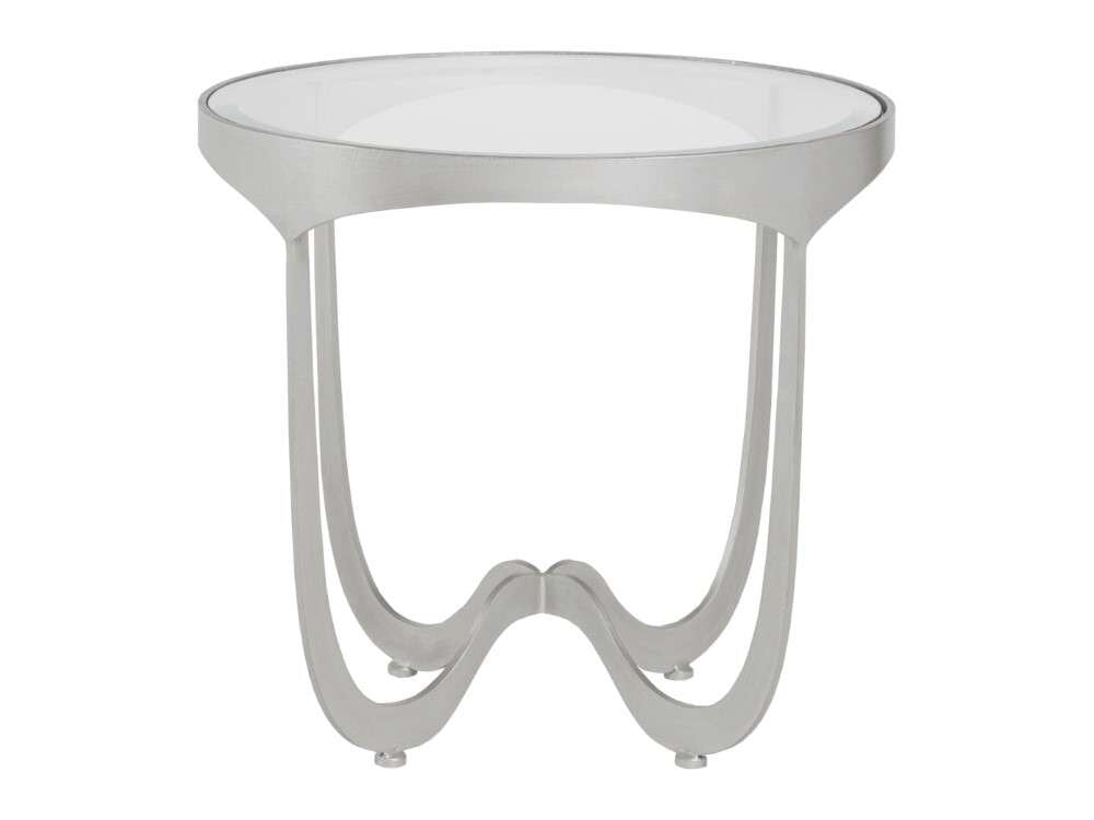 Artistica Home - Metal Designs Sophie Round End Table - Argento - 01-2232-953-46 veiw 2