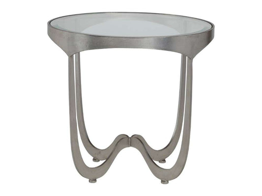 Artistica Home - Metal Designs Sophie Round End Table - Silver - 01-2232-953-47 veiw 2